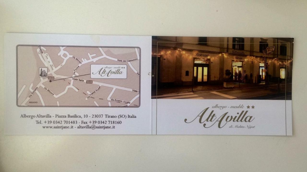 Albergo Altavilla Tirano Esterno foto